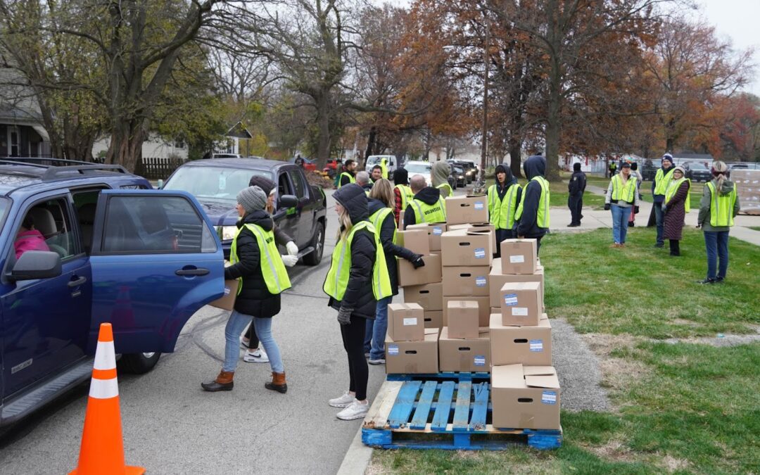 Central Illinois Foodbank Thanksgiving Distribution