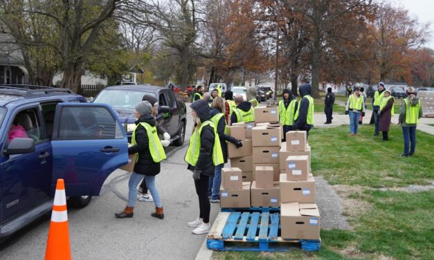 Central Illinois Foodbank Thanksgiving Distribution